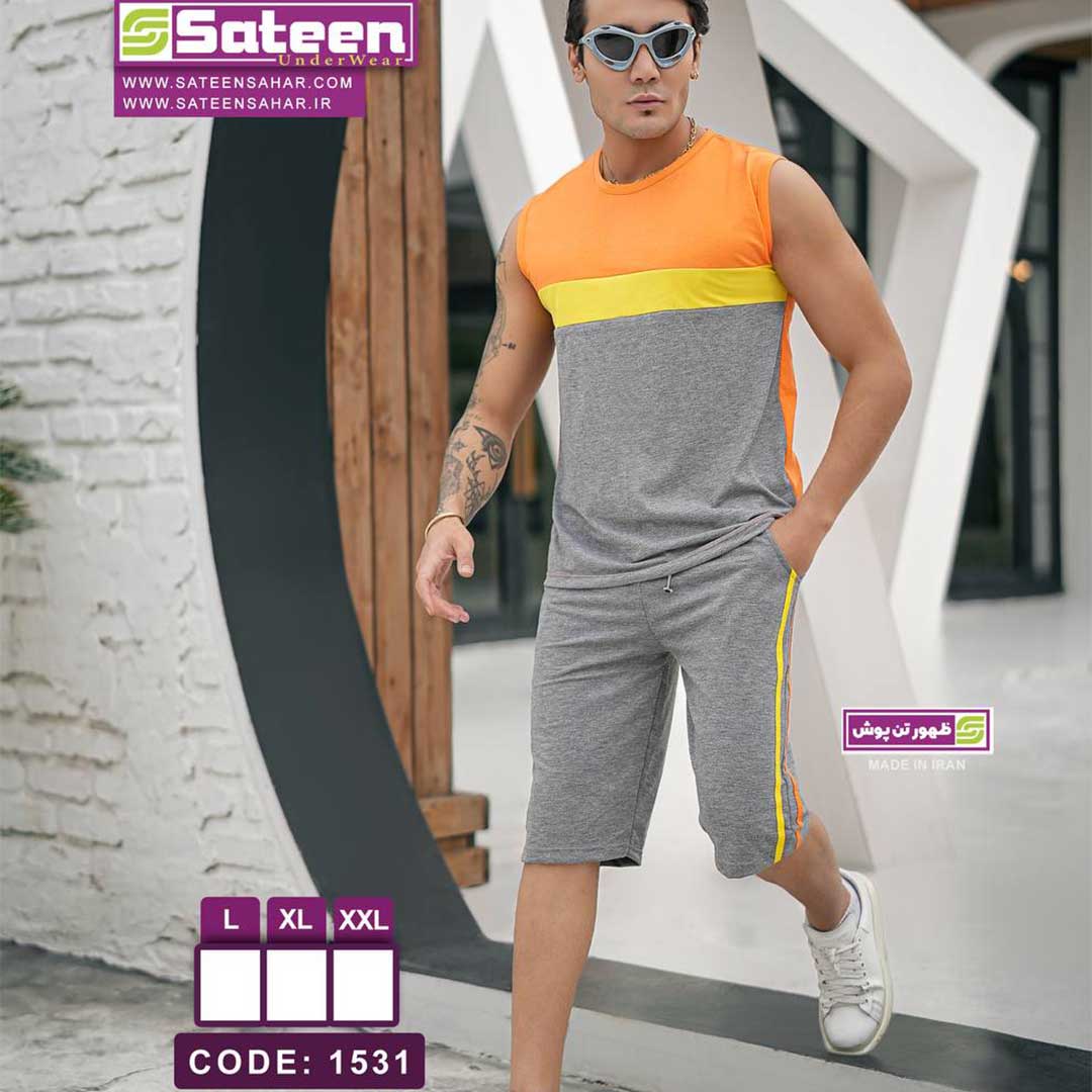 ست حلقه ای شلوارک مردانه کد 1531
