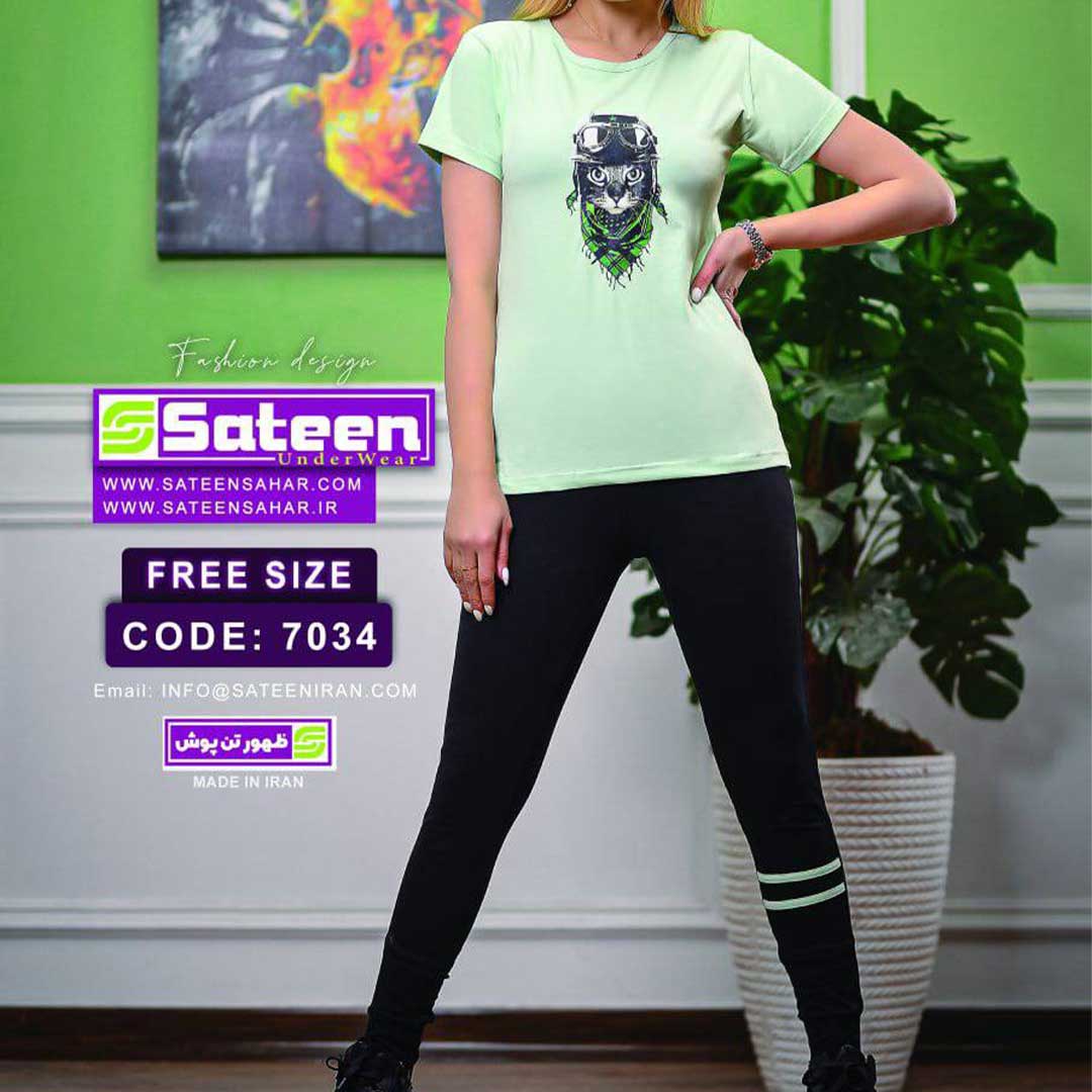 تیشرت و شلوار زنانه مدل 7034
